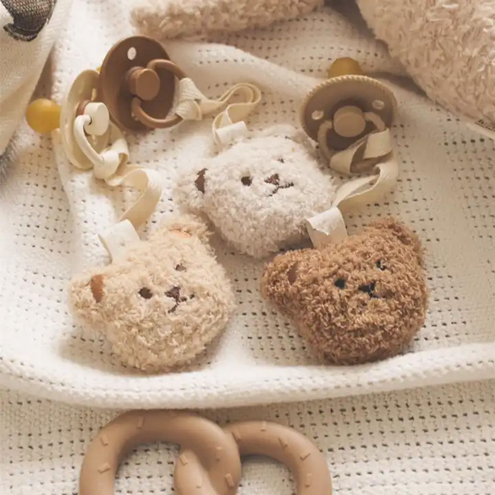 Fashion Teddy Pacifier Holder  - Baby Products Nipples review and price