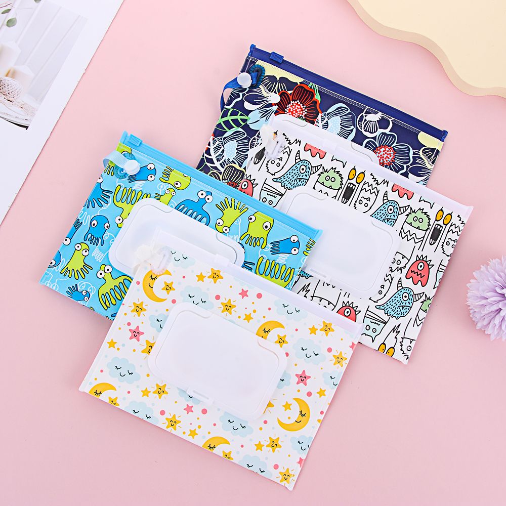 Portable Flip Cover Wet Wipes  - Baby Products Carry Bag review and price
